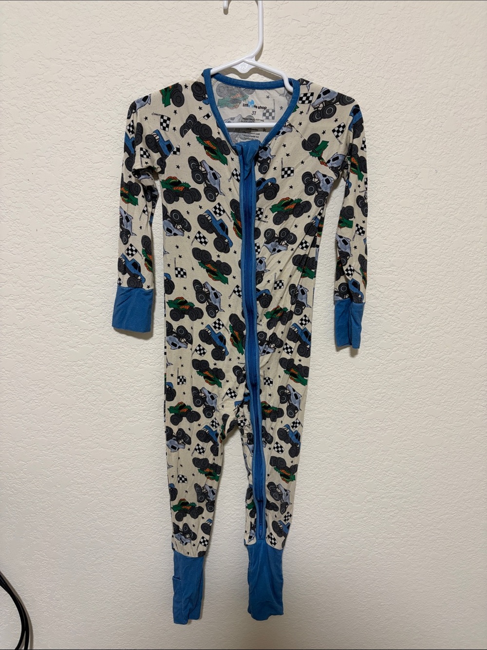Little One Shop Monster Truck Bamboo PJ 3T